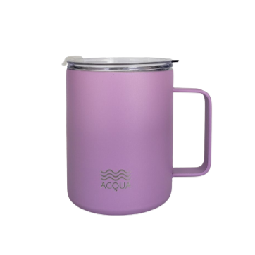 Vacuum Insulated Travel Mug. Stainless Steel, Purple, 375ml - eSeasons GmbH